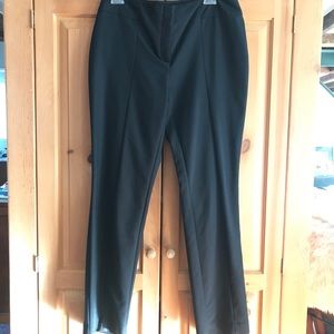 Chico’s 0.5 So Slimming Regular 50% Cotton Black Front Seam Tapered Ponte